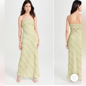 Endless Rose Strapless Ruffled Maxi Dress